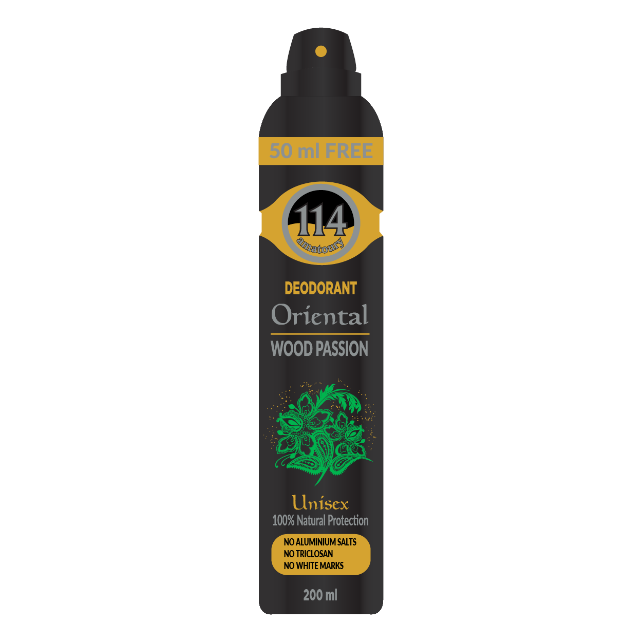 114 Deodorant Oriental Wood Passion 200ml - Quickmart