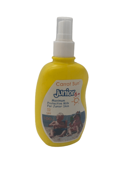 Carrot Sun Junior 6+ Protective Milk 45% UVA SPF 100+ 200ml - Quickmart